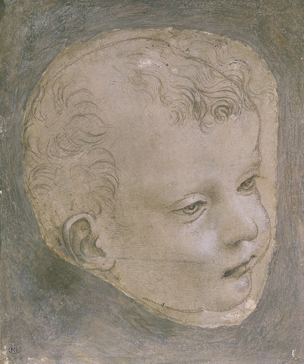 Kopf eines Kindes von Leonardo da Vinci