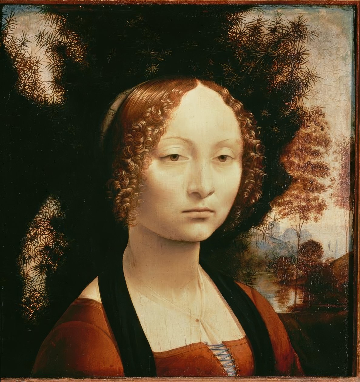 Porträt der Ginevra Benci von Leonardo da Vinci