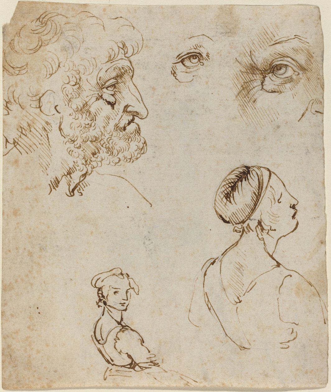 Blatt mit Studien [recto] von Leonardo da Vinci
