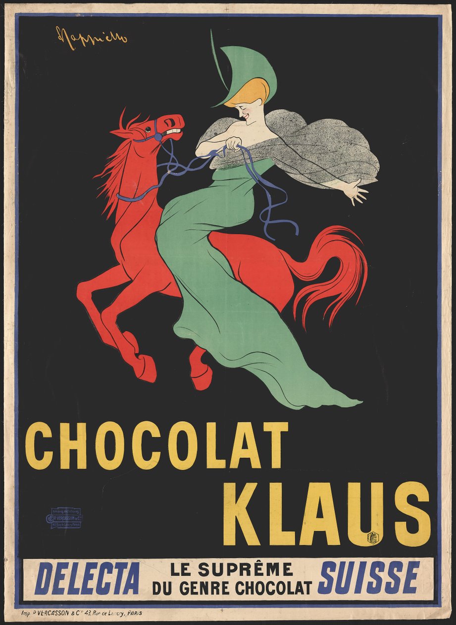 Chocolat Klaus, 1902 von Leonetto Cappiello