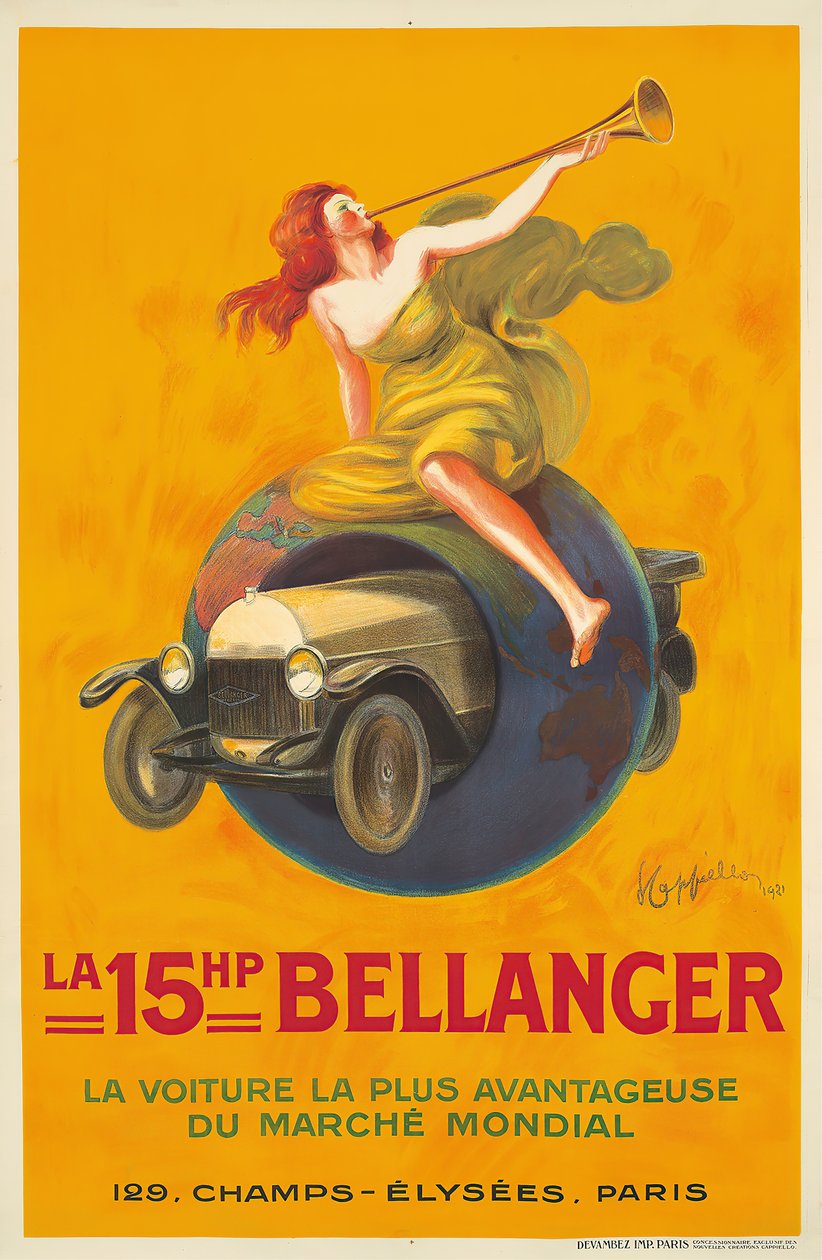 La 15HP Bellanger, 1921 von Leonetto Cappiello