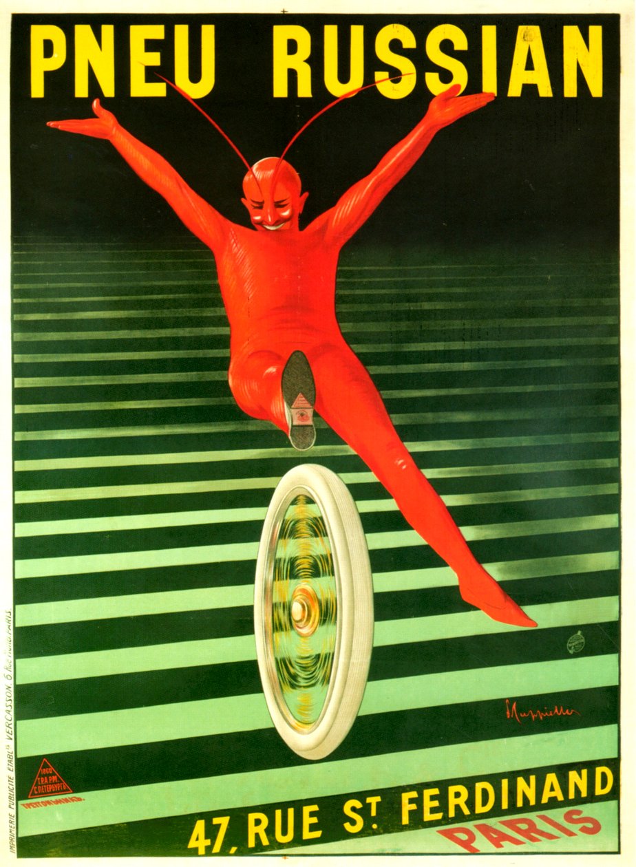 Pneu Russisch Amerikanisch von Leonetto Cappiello