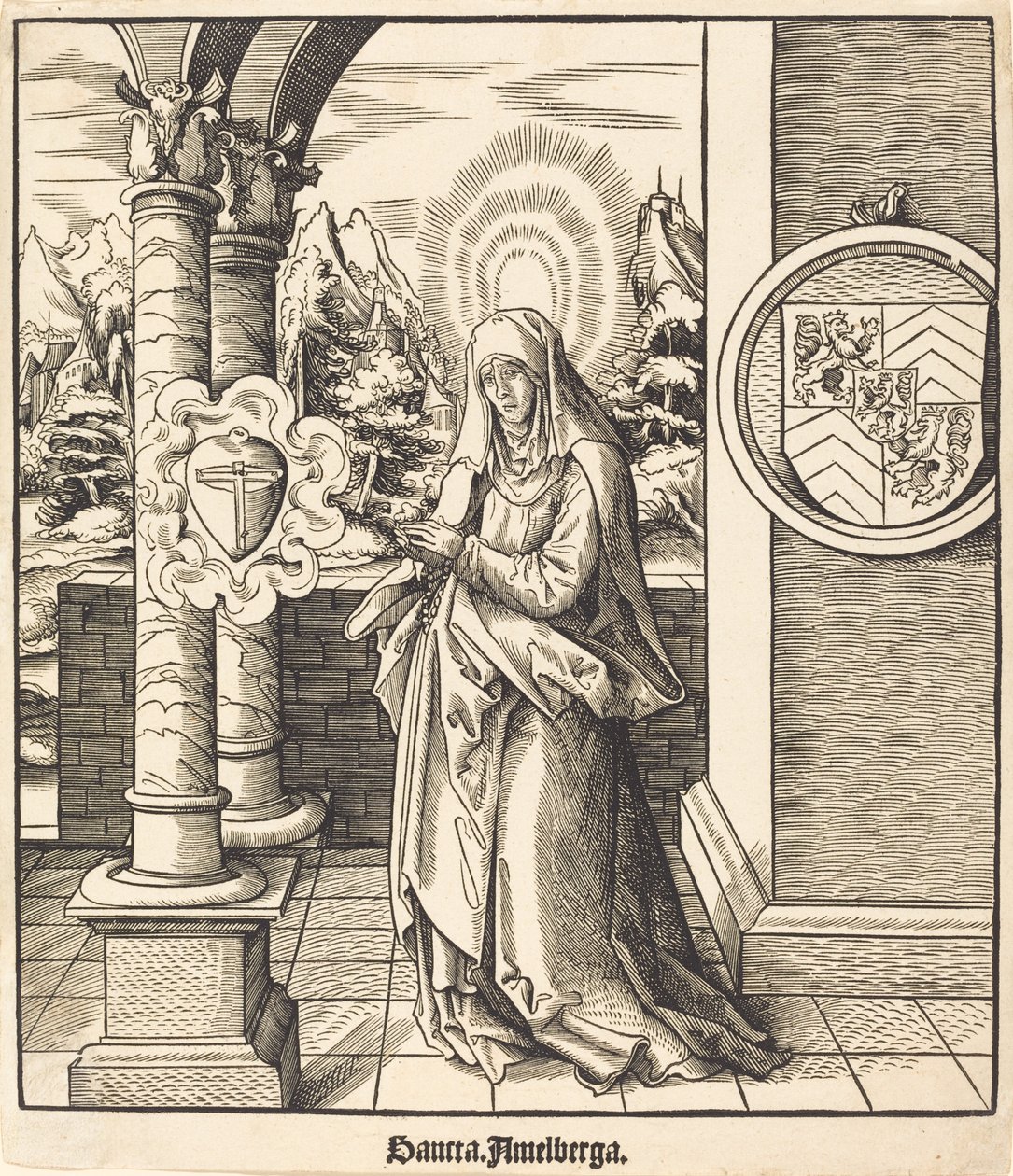 Heilige Amelberga von Leonhard Beck