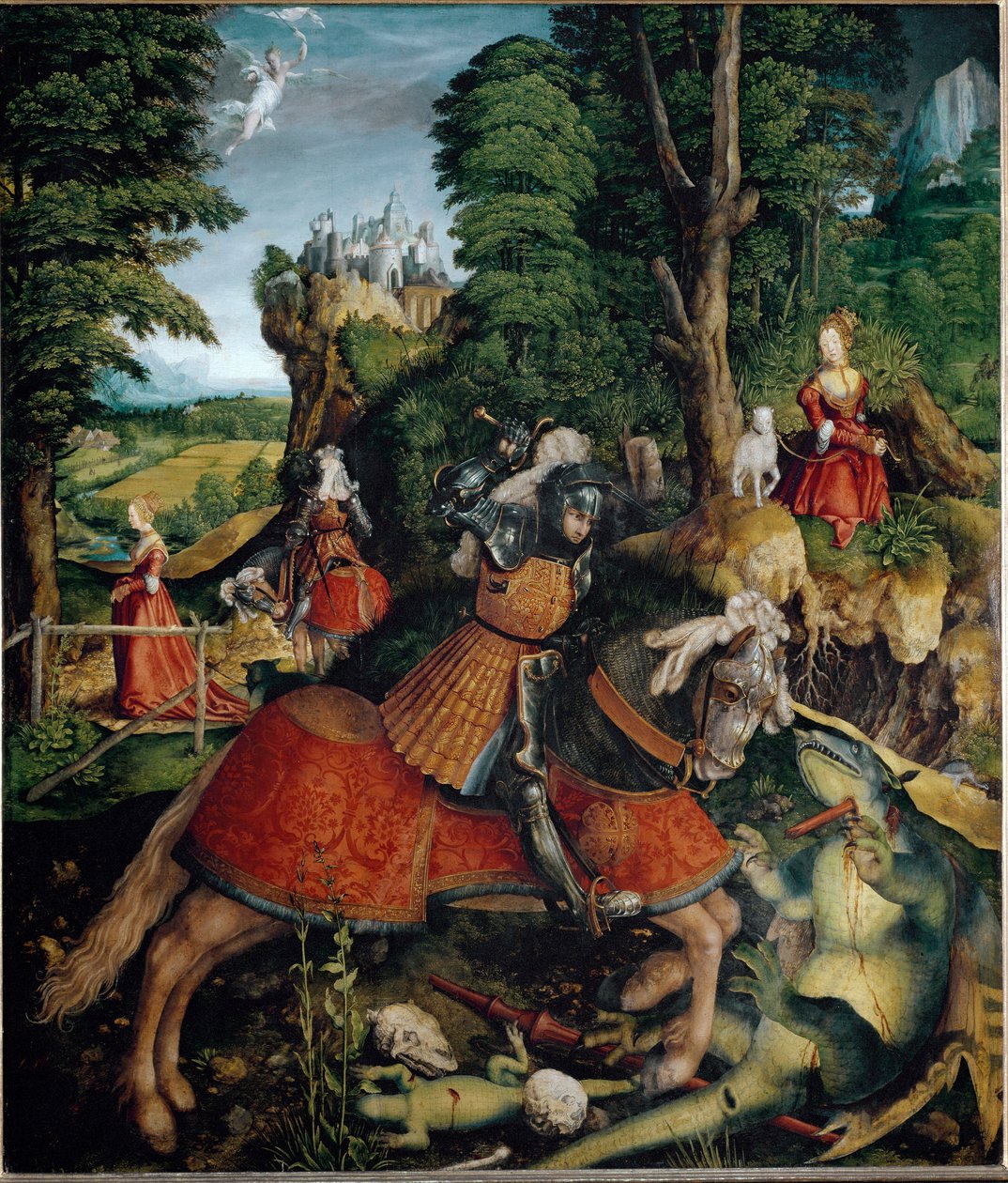 St. Georg tötet den Drachen von Leonhard Beck