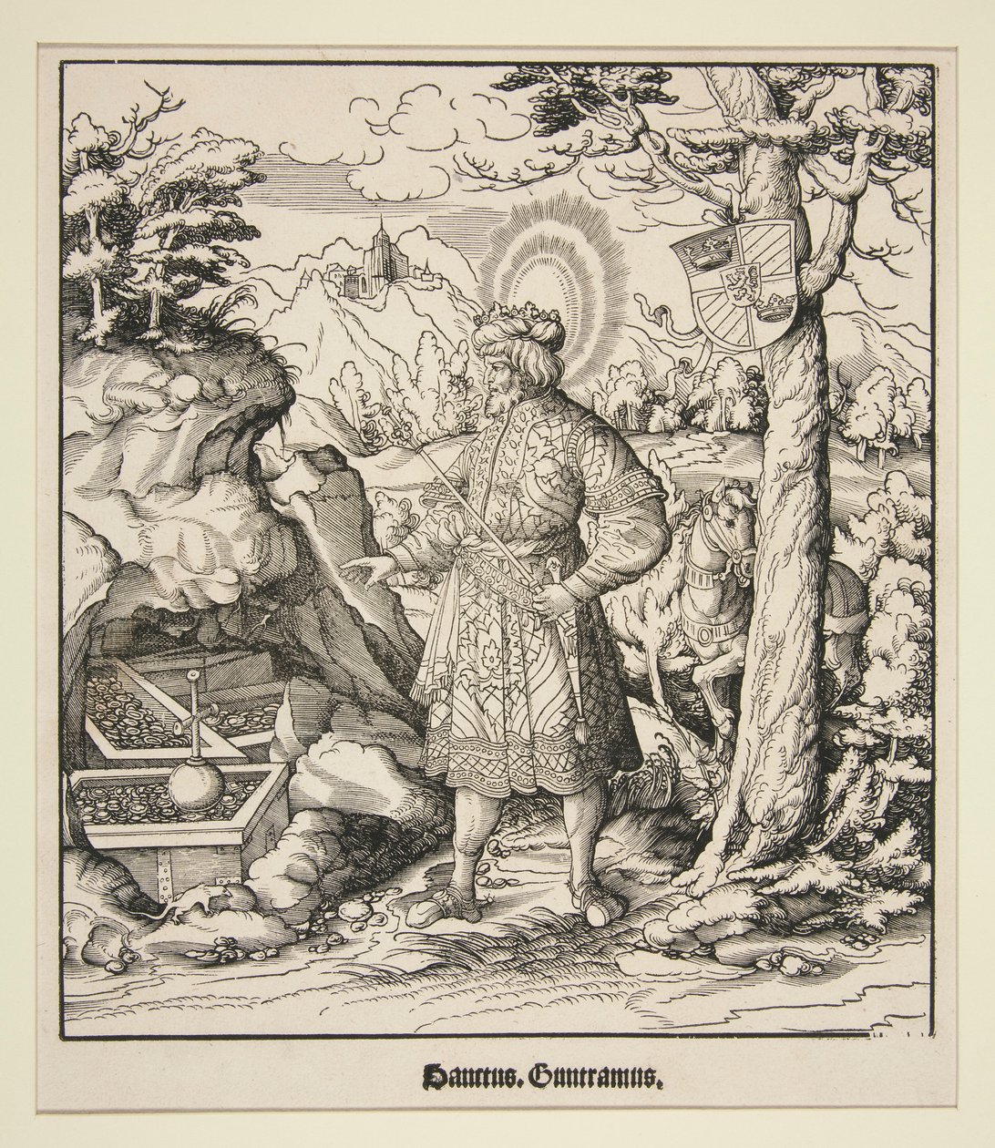 Heiliger Guntramus von Leonhard Beck