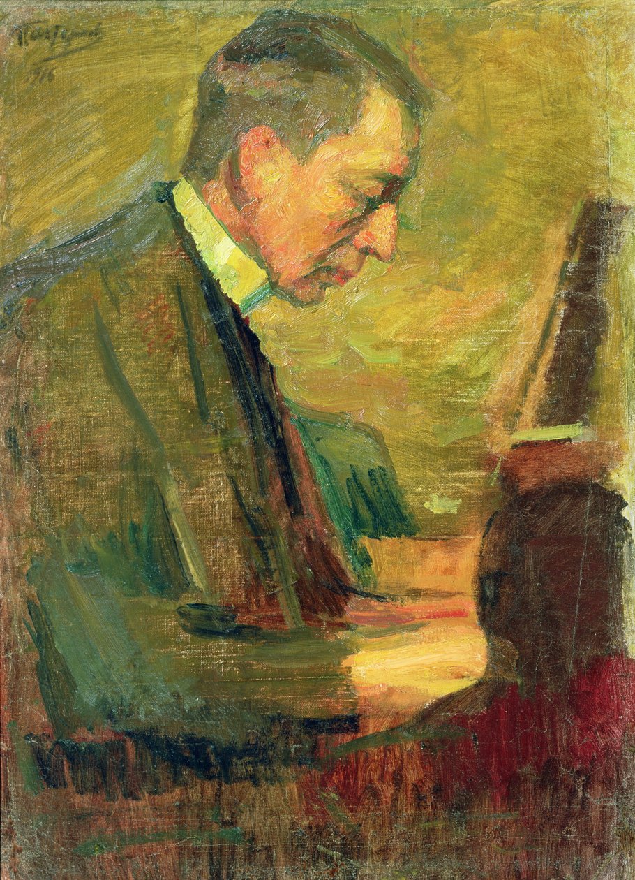 Porträt von Sergei Rachmaninow, 1916 von Leonid Osipovic Pasternak
