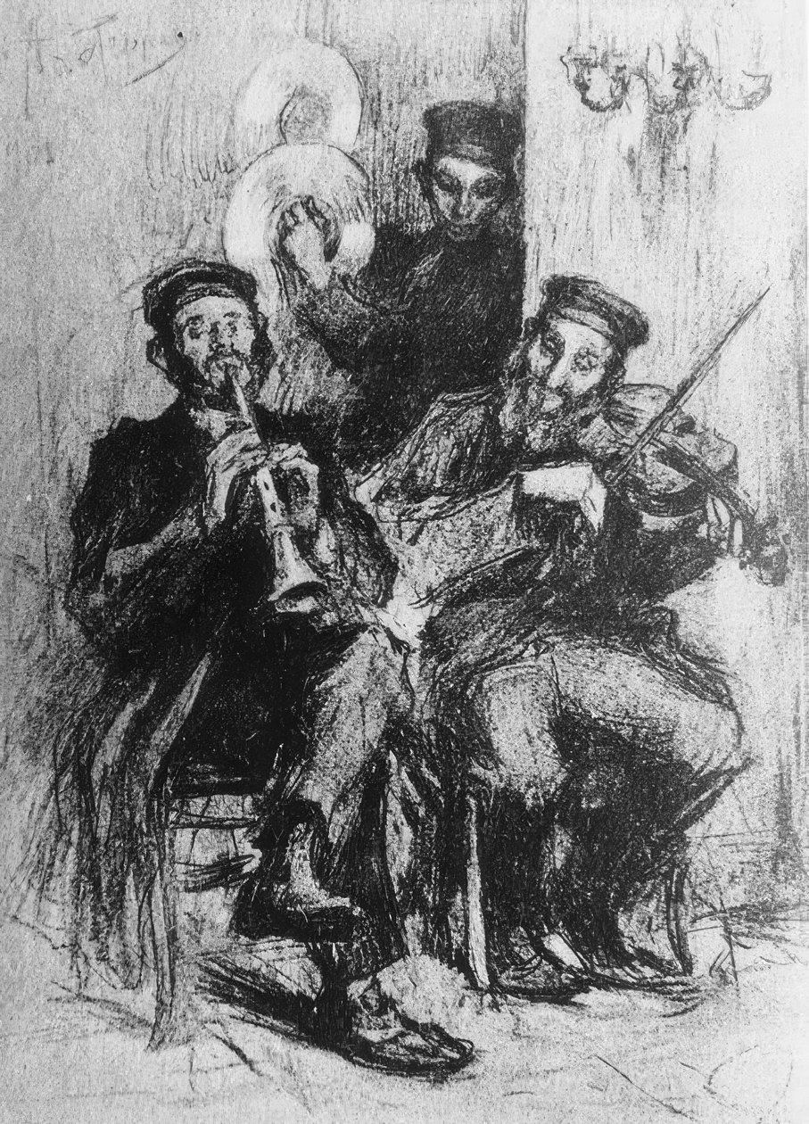 Jüdische Musikanten von Leonid Osipovic Pasternak