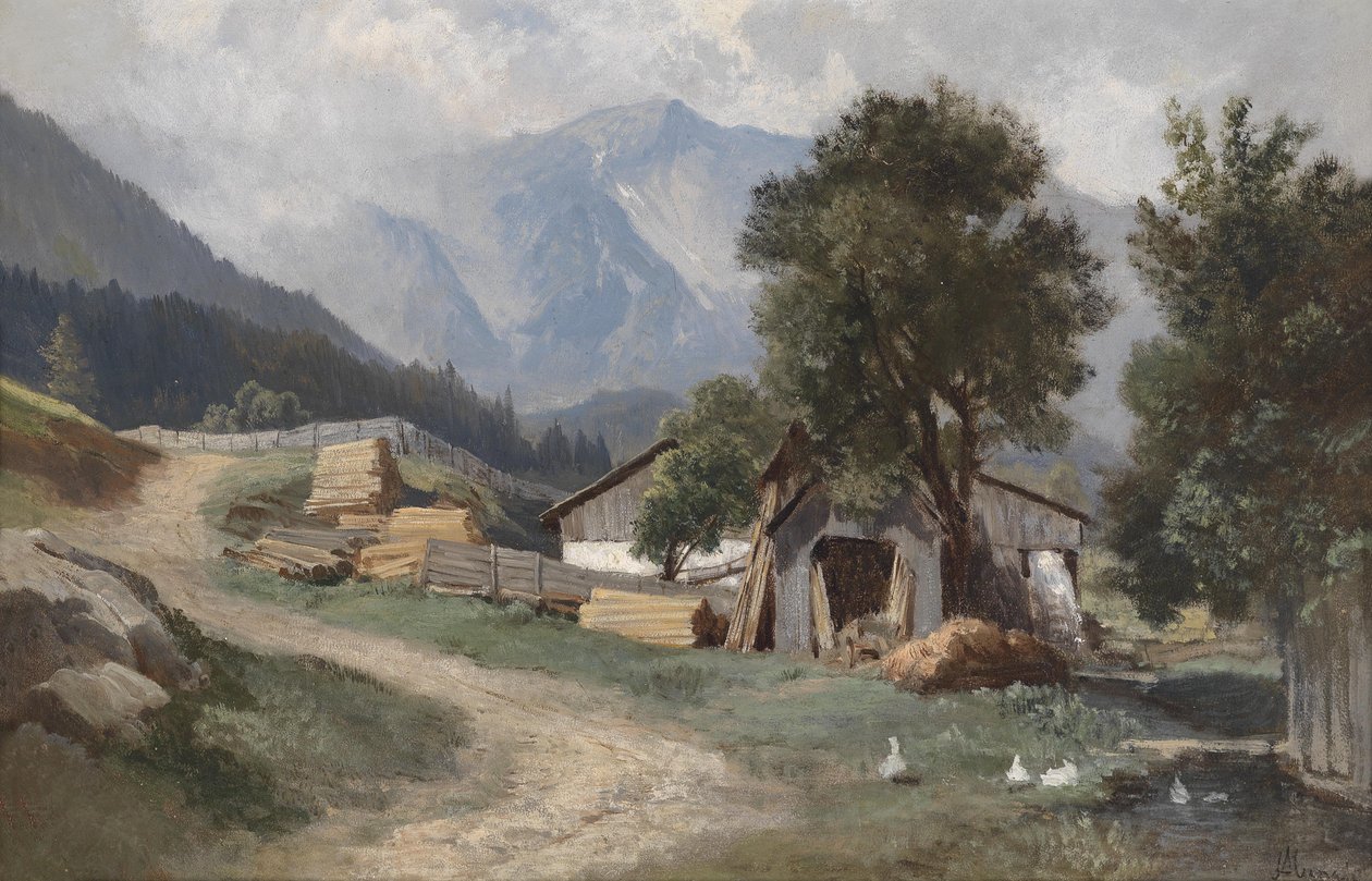 Motiv aus Gastein von Leopold Munsch