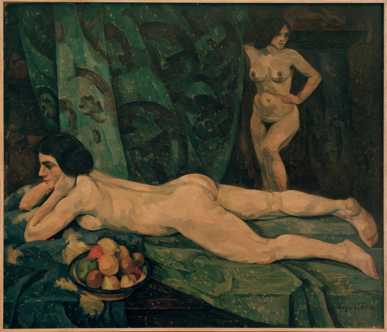 Interieur mit weiblichen Aktfiguren von Leopold Durm