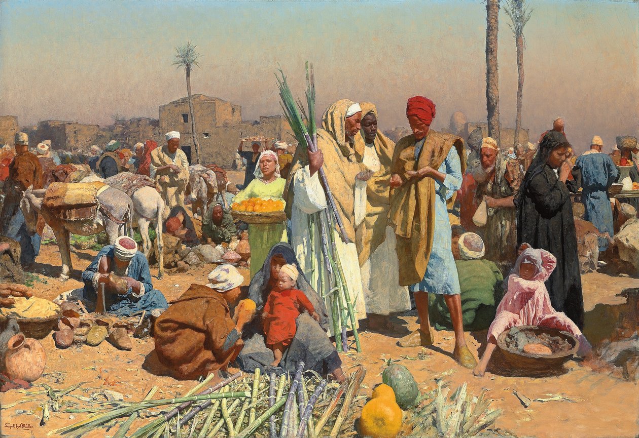 Markt in Unterägypten von Leopold Karl Muller