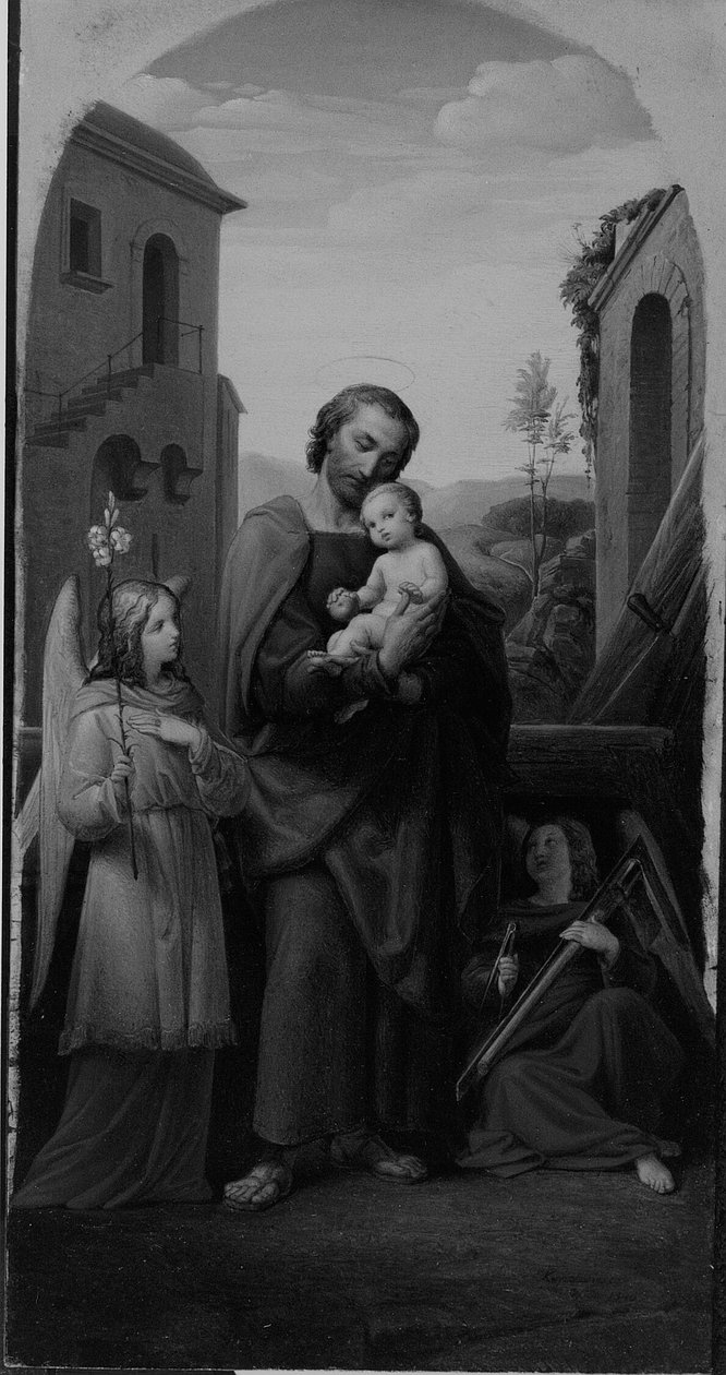 St. Joseph und das Christkind von Leopold Kupelwieser