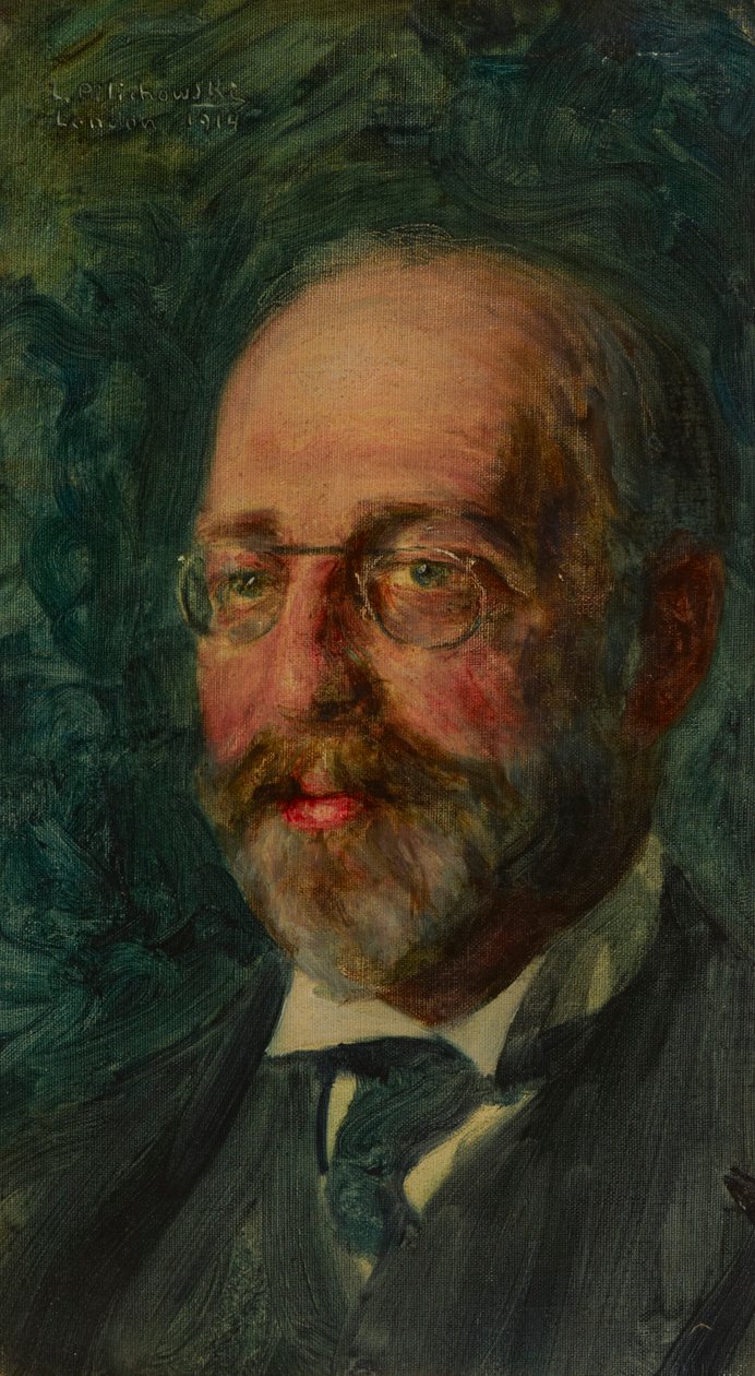 Porträt von Elkan Adler von Leopold Pilichowski