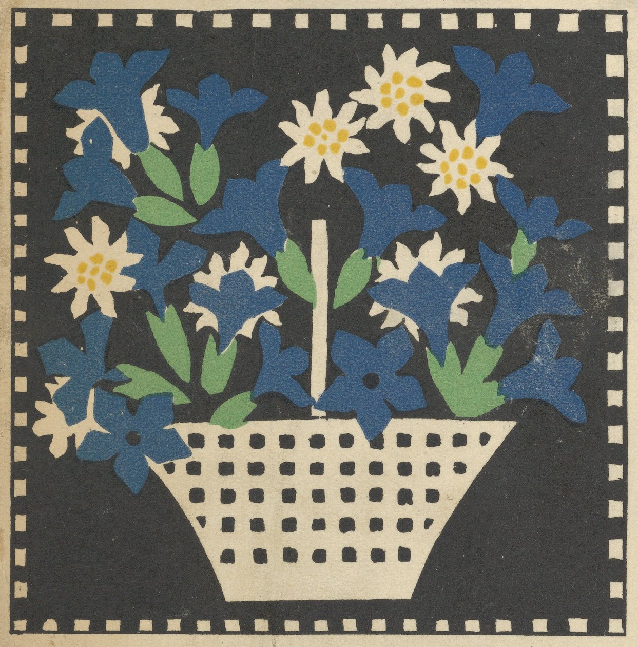 Blumenkorb, 1907 von Leopoldine Kolbe