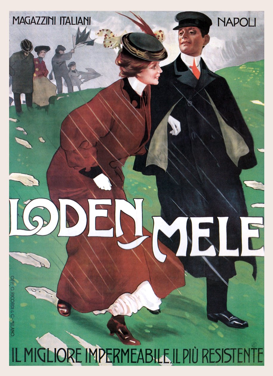 Regenbekleidung von Mele von Leopoldo Metlicovitz