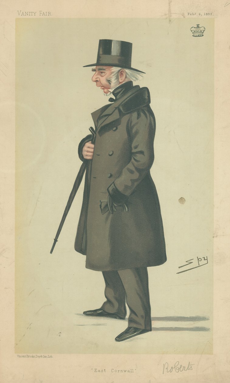 Lord Robartes, Ost-Cornwall, 4. Februar 1882, Vanity Fair Karikatur von Leslie Matthew Ward