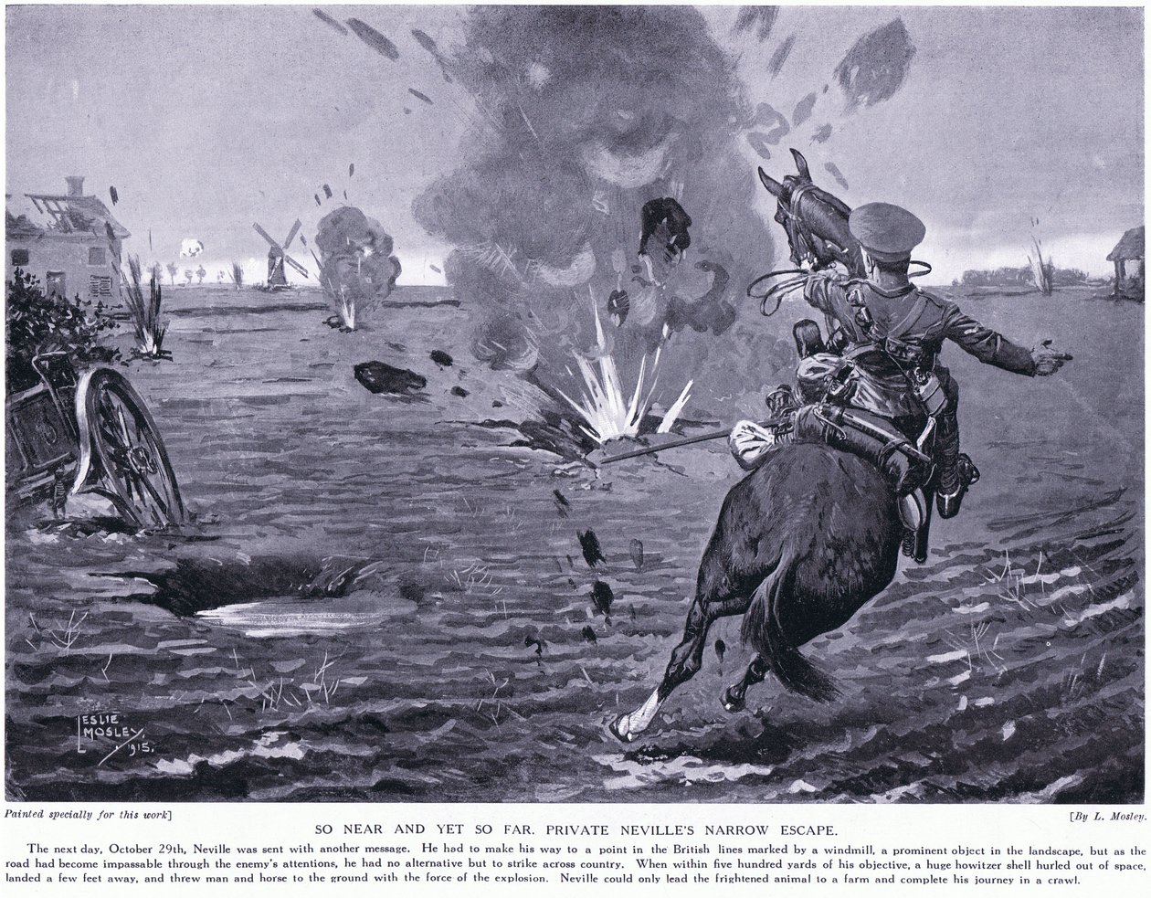 So nah und doch so fern. Private Nevilles knappe Flucht bei Ypern, Oktober 1914 von Leslie Mosley