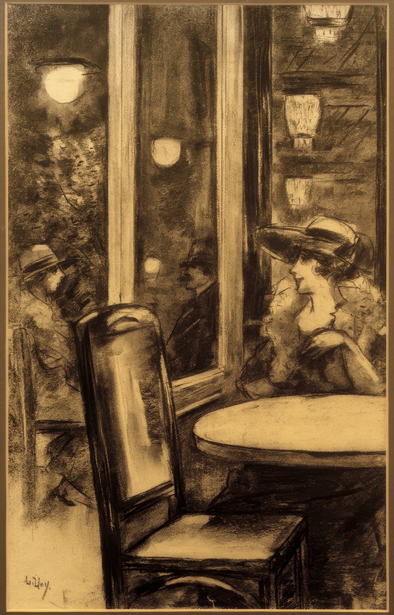 Im Café Bauer von Lesser Ury