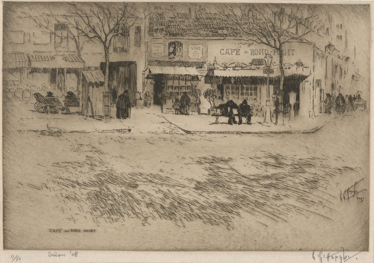 Café du Rond Point von Lester George Hornby