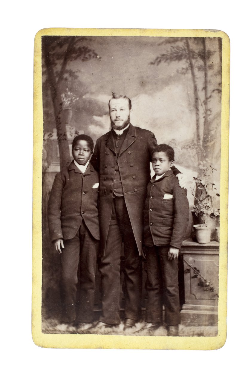 Kinkasa, 11 Jahre alt, Nkanza, 8 Jahre alt, Llangollen, Wales, 1886 von Lettsome and Sons