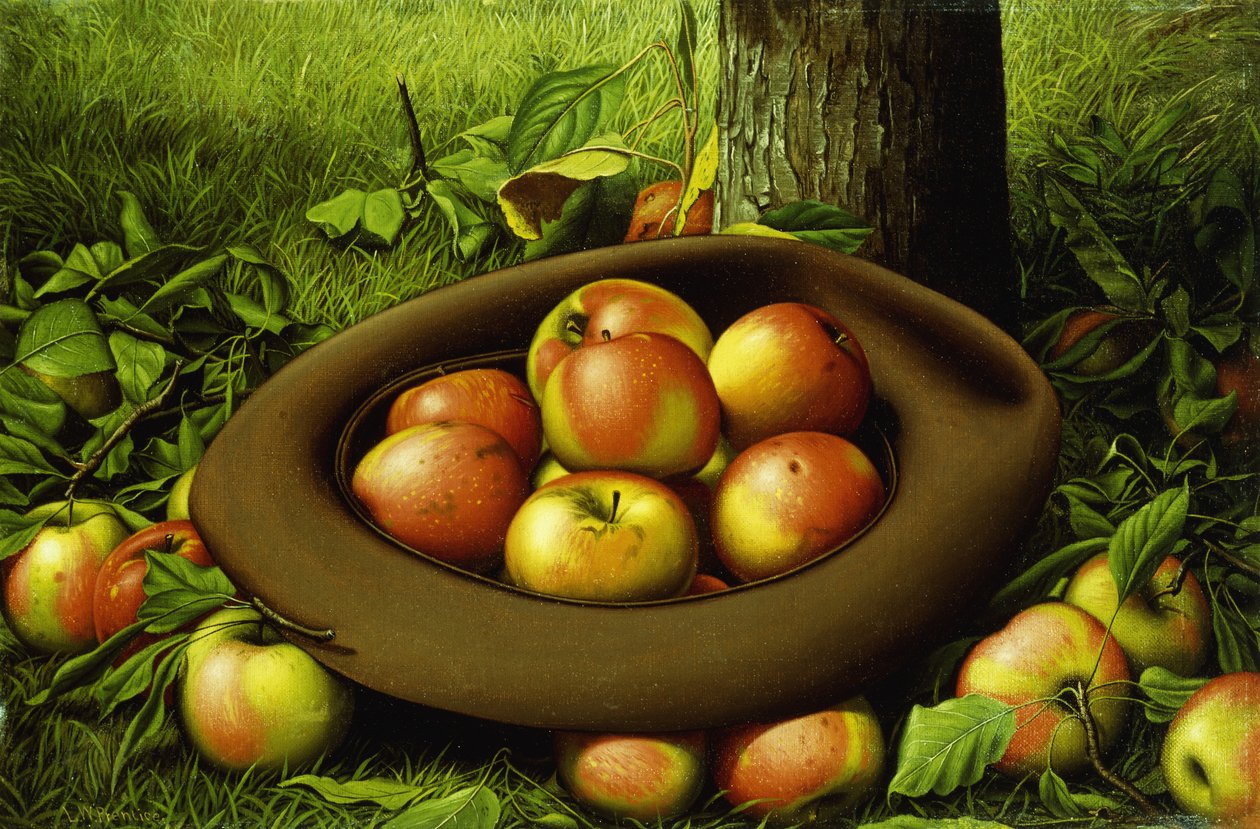 Äpfel in einem Hut von Levi Wells Prentice