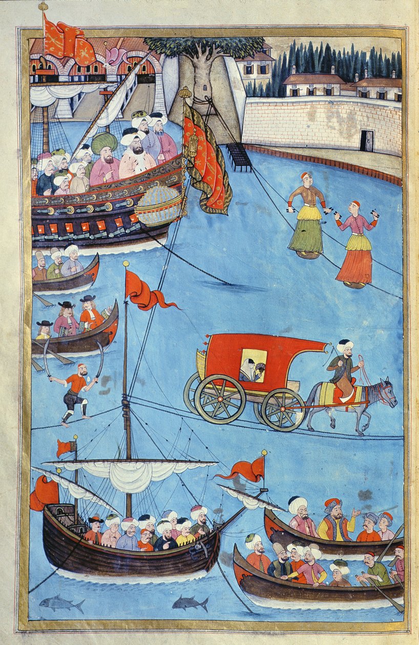Nautisches Fest vor Sultan Ahmed III. (1673-1736) aus 