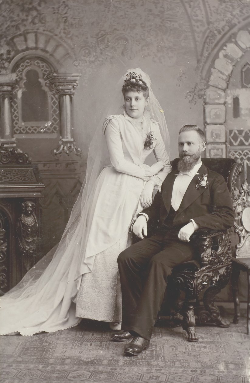 Hochzeitsporträt von Lewis M. Melander