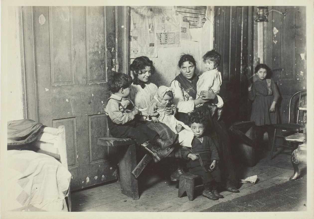 Italienische Familie, Chicago von Lewis Wickes Hine