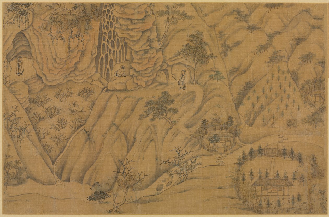 Wohnung in den Longmian ("Schlafender Drache") Bergen von Li Gonglin