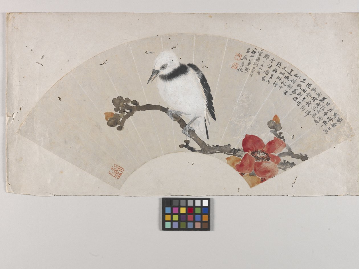 Vogel und Hibiskus von Lian Ju