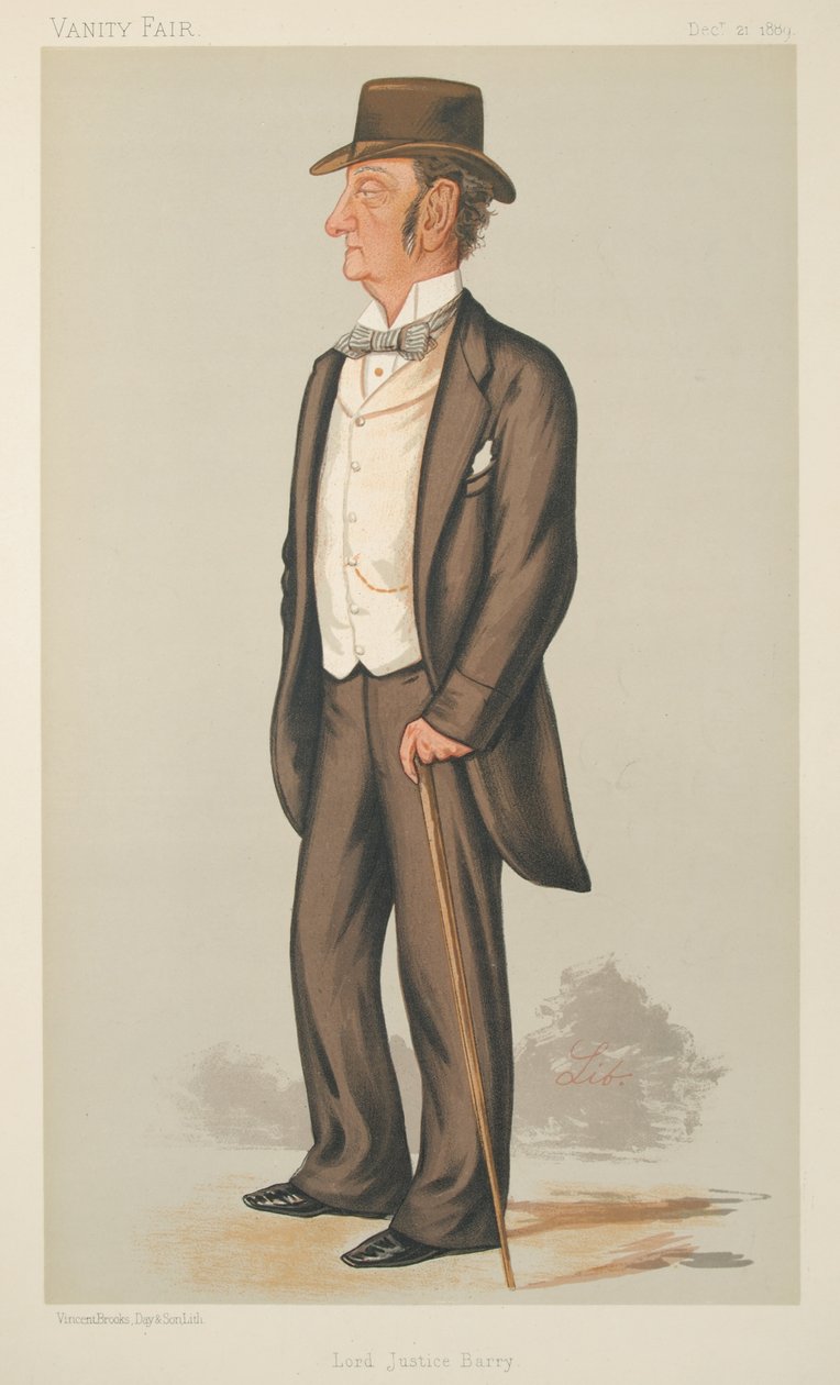 Charles Robert Barry, Vanity Fair, 21.12.1889 von Liborio Prosperi