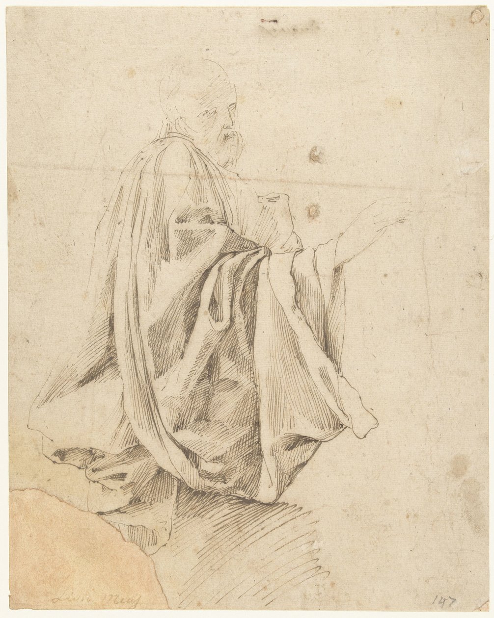 Studie für eine kniende Figur von Lieven Mehus