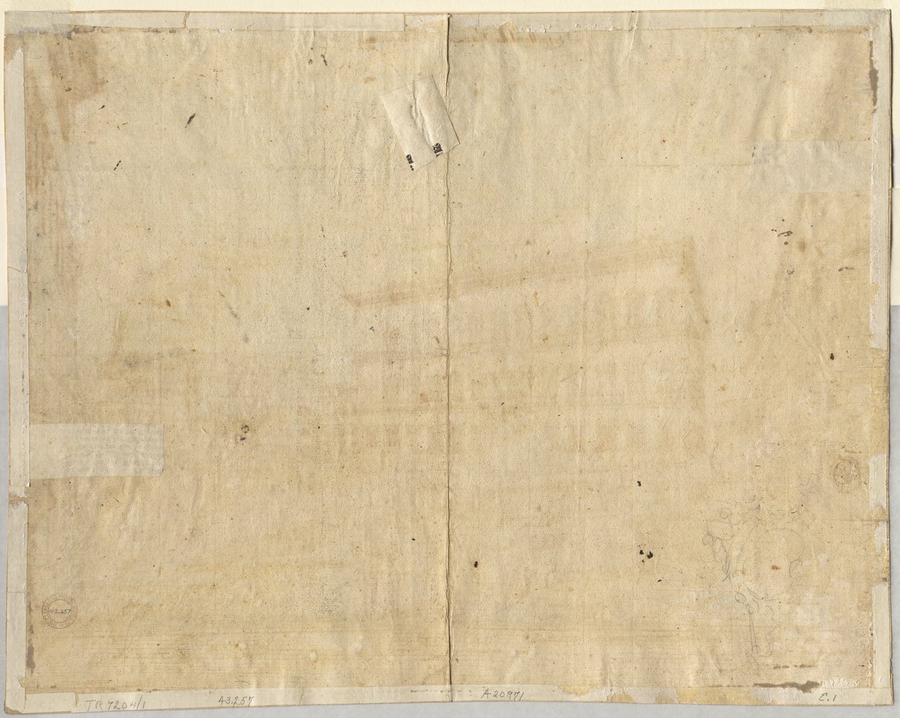 Kartusche (verso) von Lievin Cruyl