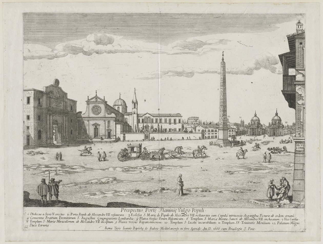 Prospectus Locurum Urbis Romae Insignium von Lievin Cruyl