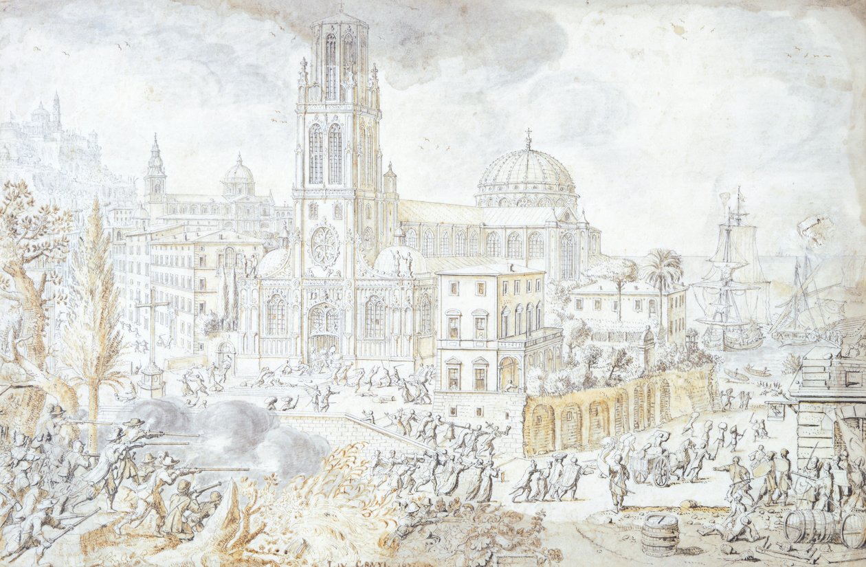 Ansicht von Florenz von Lievin Cruyl