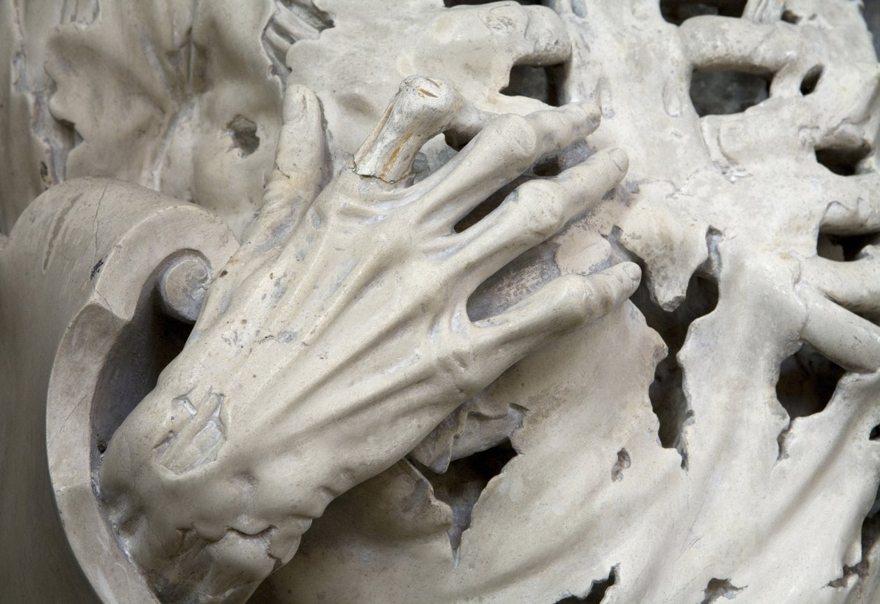 Gehäutet, oder Das Skelett (Detail) von Ligier Richier