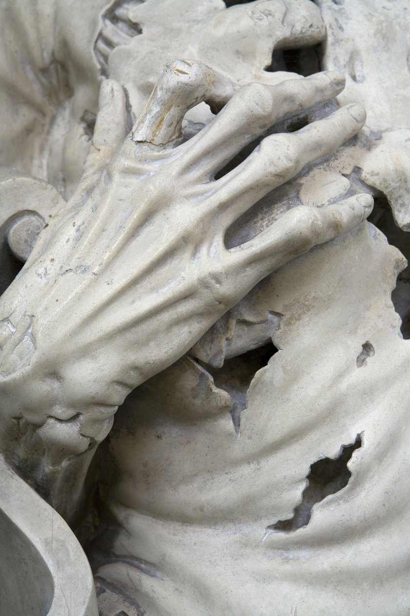 Gehäutet, oder Das Skelett (Detail) von Ligier Richier