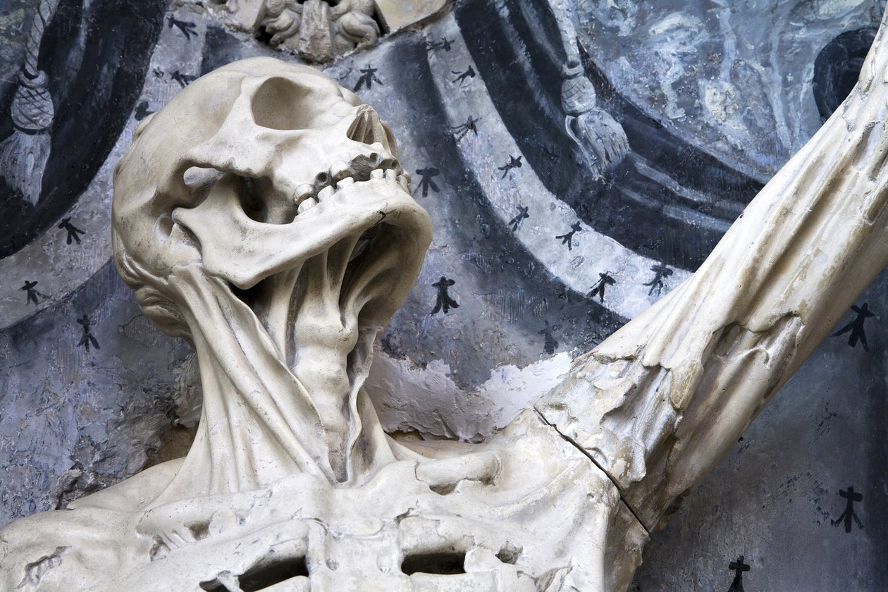 Gehäutet, oder Das Skelett (Detail) von Ligier Richier