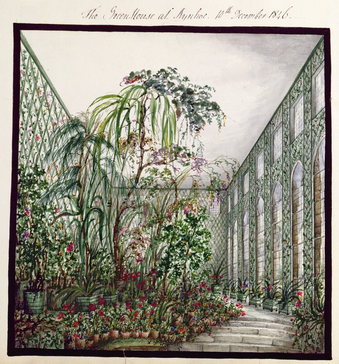 Das Gewächshaus in Aynhoe, 1846 von Lili Cartwright