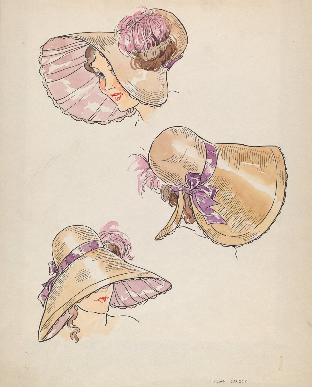 Haube, ca. 1936 von Lillian Causey