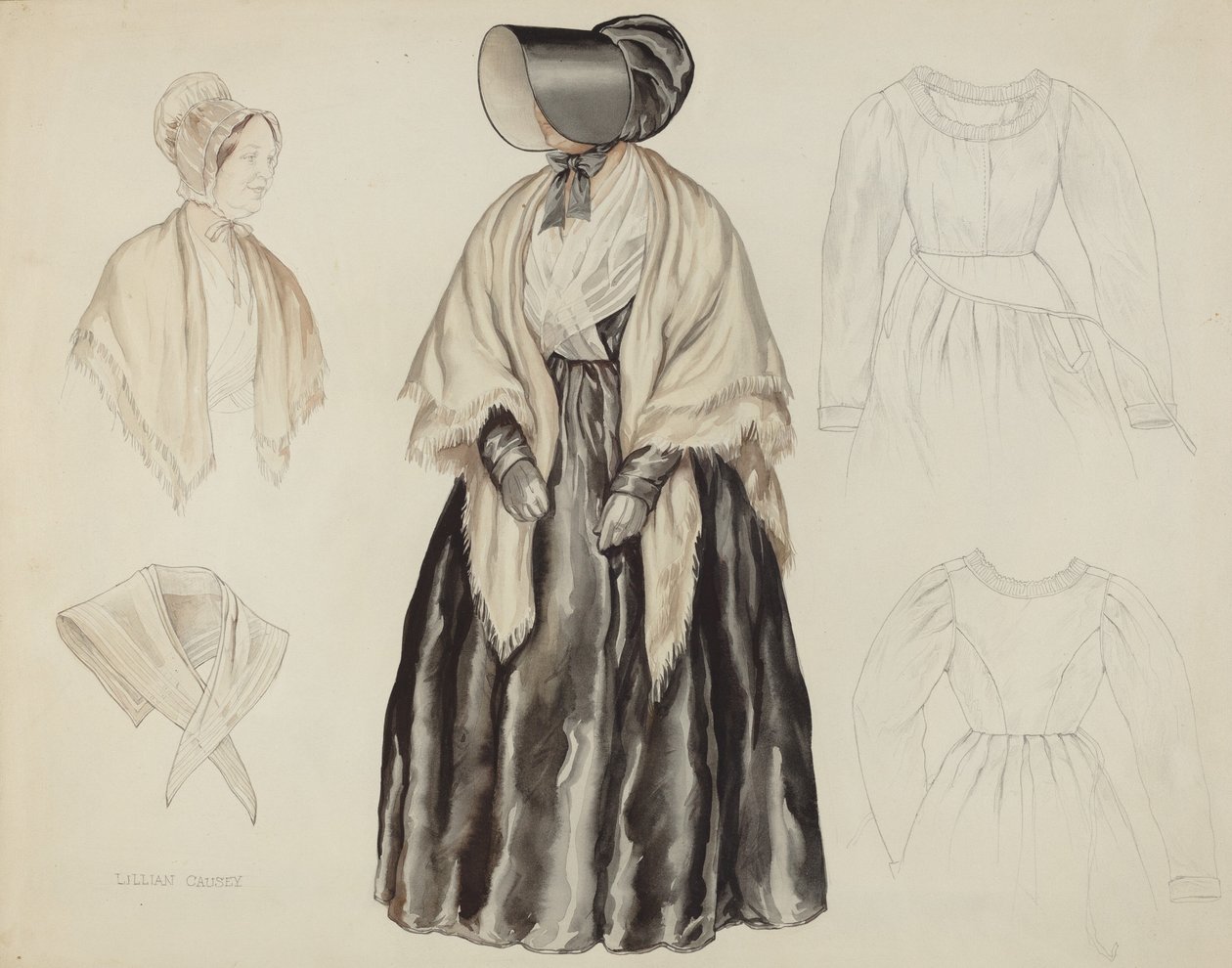 Shaker-Kleid von Lillian Causey