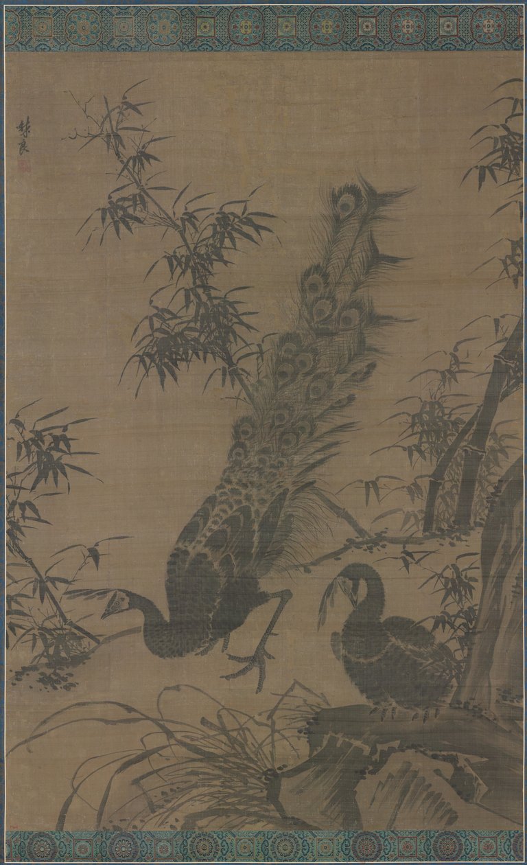 Ein Paar Pfauen von Lin Liang