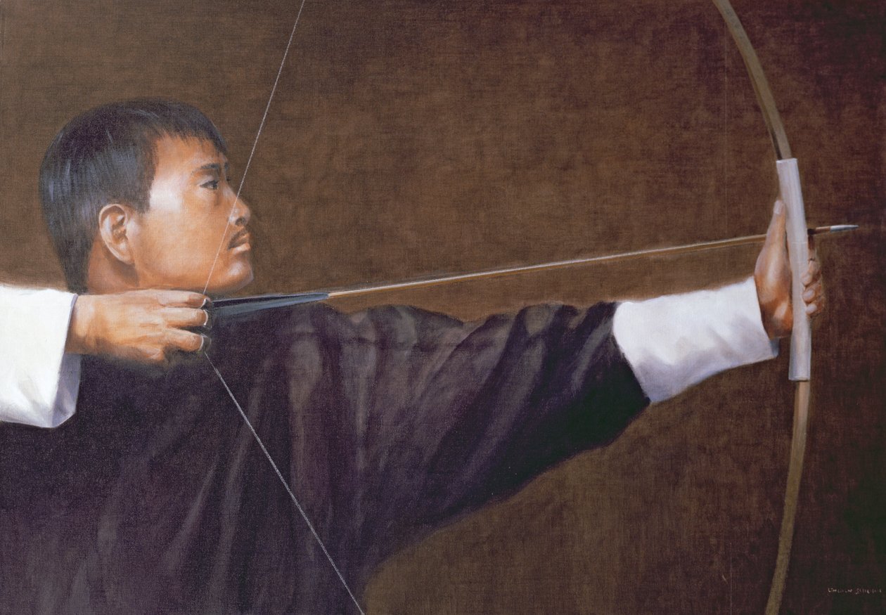 Bogenschütze, Bhutan von Lincoln Seligman