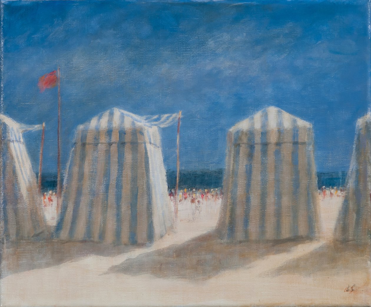 Strandzelte, Bretagne, 2012 von Lincoln Seligman