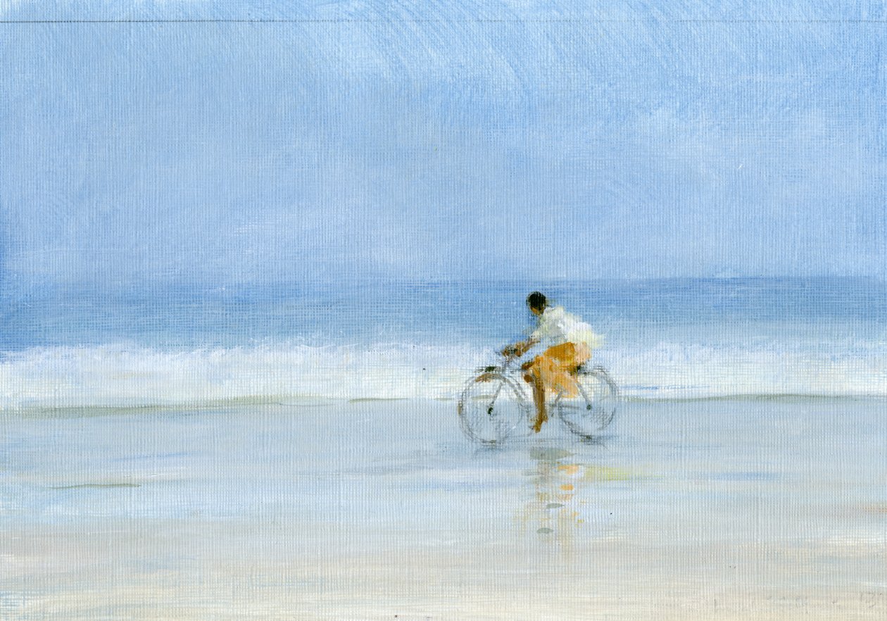 Junge auf Fahrrad von Lincoln Seligman