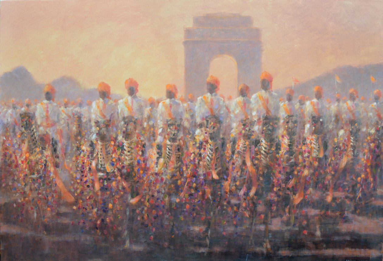 Parade in Delhi von Lincoln Seligman