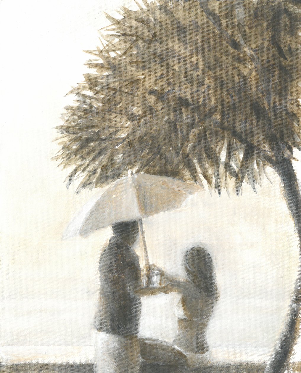 Trinken unter einem Baum, 2015 von Lincoln Seligman