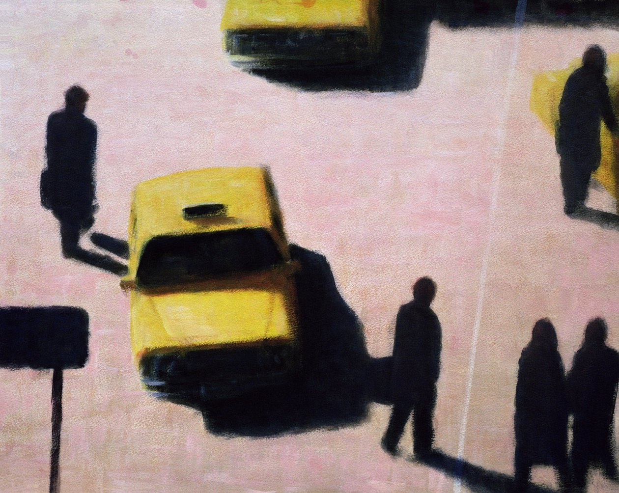 New Yorker Taxis, 1990 von Lincoln Seligman