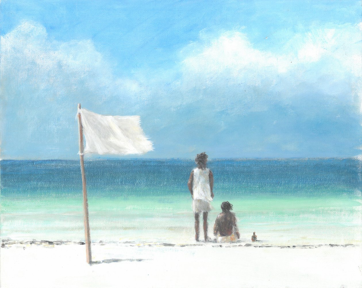 Jungen am Strand, Kenia von Lincoln Seligman