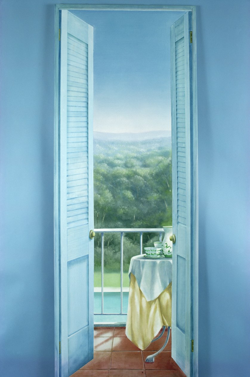 Frühstück, St. Maxime, 1984 von Lincoln Seligman