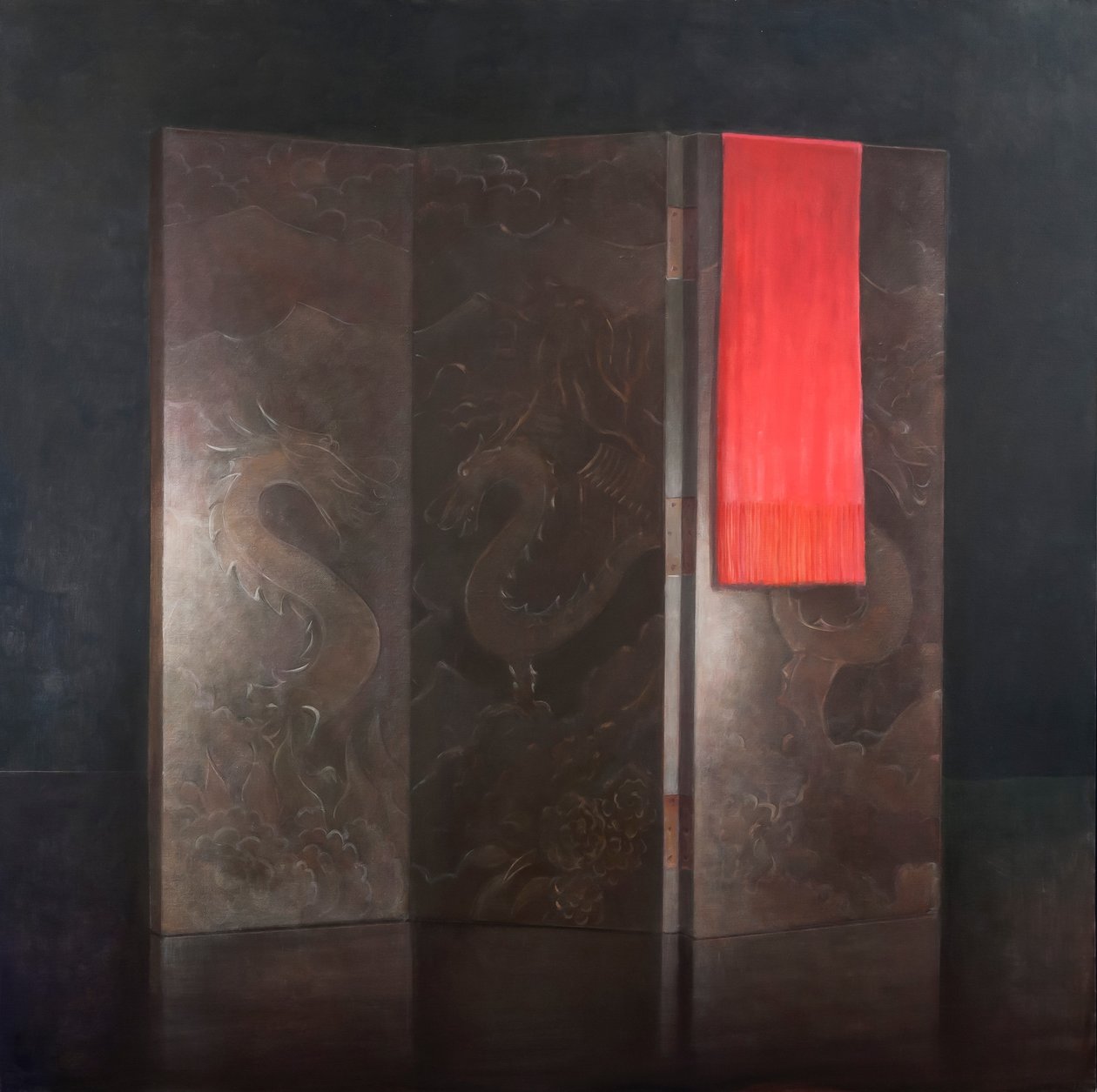 Drachenbildschirm, 2012 von Lincoln Seligman